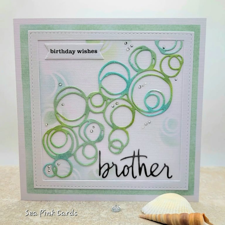 Brother Birthday Card - textured cards, abstract, coastal