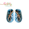 Blue  Lace-up Shoes