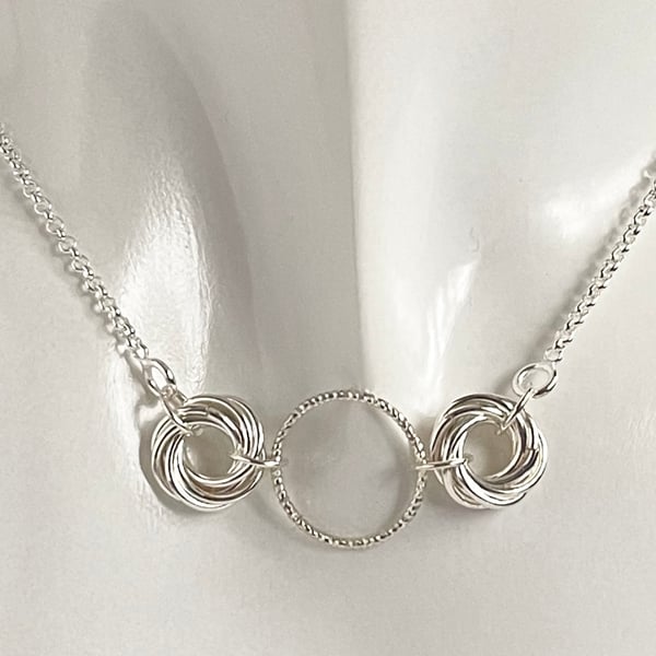 Sterling Silver Chainmaille Necklace