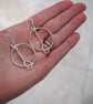 Large Silver Hoop Earrings, Argentium Silver Earring Hoops, Handmade Hoops - Image 9