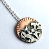 Seconds Sunday - silver and copper bird necklace 