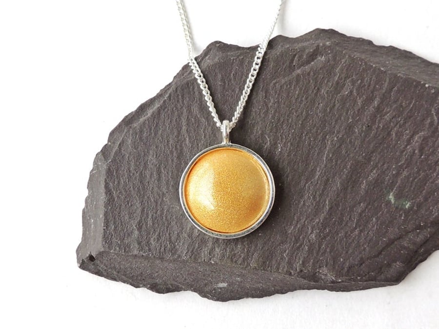 Yellow Necklace on 18" Chain - 405