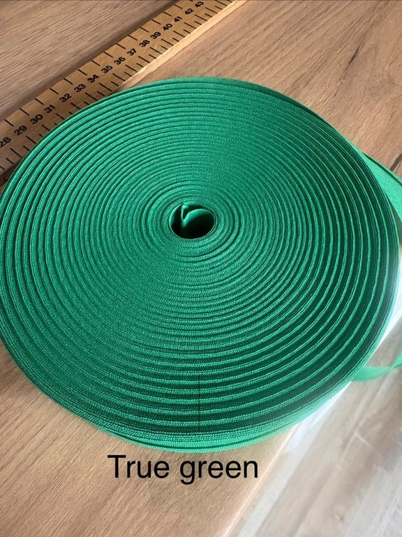 5 meters 1" (25mm) true green cotton bias binding  Buy 4 get one free