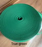 5 meters 1" (25mm) true green cotton bias binding  Buy 4 get one free