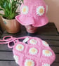 Crochet handmade hat and bag - Image 2