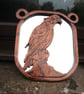 eagle wall mirror carved from imbuia and only one made