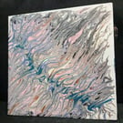 Unkempt Feather Acrylic Pour Painting