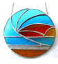 Sunset Waves Suncatcher Stained Glass 020 Handmade Art Gift - Image 7
