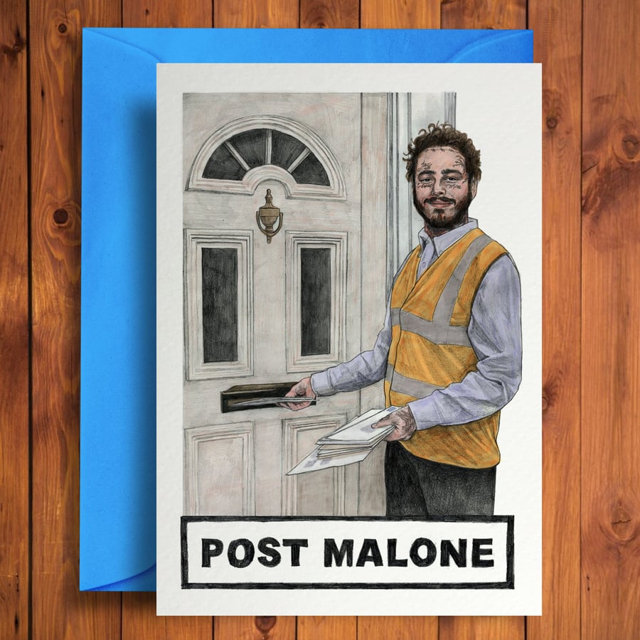 Post Malone - Funny Birthday Card