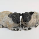 Pair of Mini Sleepy Sheep B