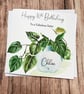 Personalised Birthday Plant Woman's Card For Her Happy Birthday - Image 1