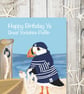 Happy Birthday Card Puffin Funny Yorkshire puffins  - Image 2