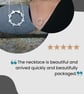 Sterling silver shaped circle necklace - delicate handmade designed pendant - Image 7