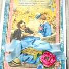 Vintage-style Card - Little Women Card - Pretty Card