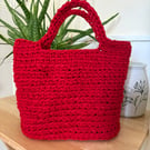 Handmade crocheted tote bag - eco friendly cotton yarn 