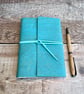 A6 Cork Journal in Aqua Blue - Image 3