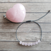 Rose Quartz bracelet - emotional healing, release of stress