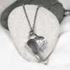 Sterling Silver Leaf Pendant Necklace