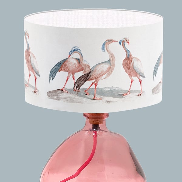Flamingo Lampshade - Flamingos Print Exotic Bird Print Lampshade