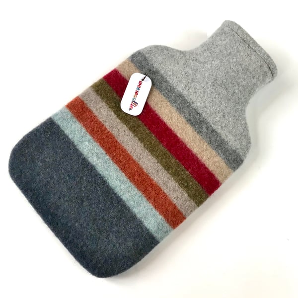 100 % Felted Merino Lambswool Hot water bottle 