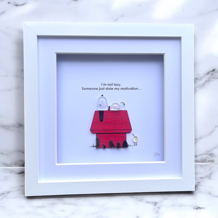 Original and unique - Snoopy "I'm not lazy…"