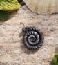Hand made ammonite style keyring