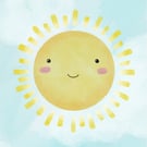 Digital Download Beautiful Sun Nursery Illustration