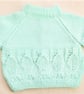 Baby's Leaf Pattern Raglan Cardigan, Baby Shower Gift, Gift Ideas for Babies - Image 3
