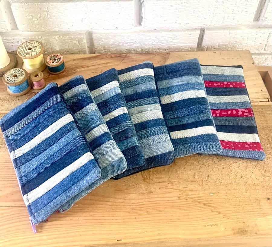 Denim Pencil Case, Pouch, Purse