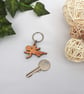 Angel Keychain - Wood Keyring with Gift Bag - Image 2