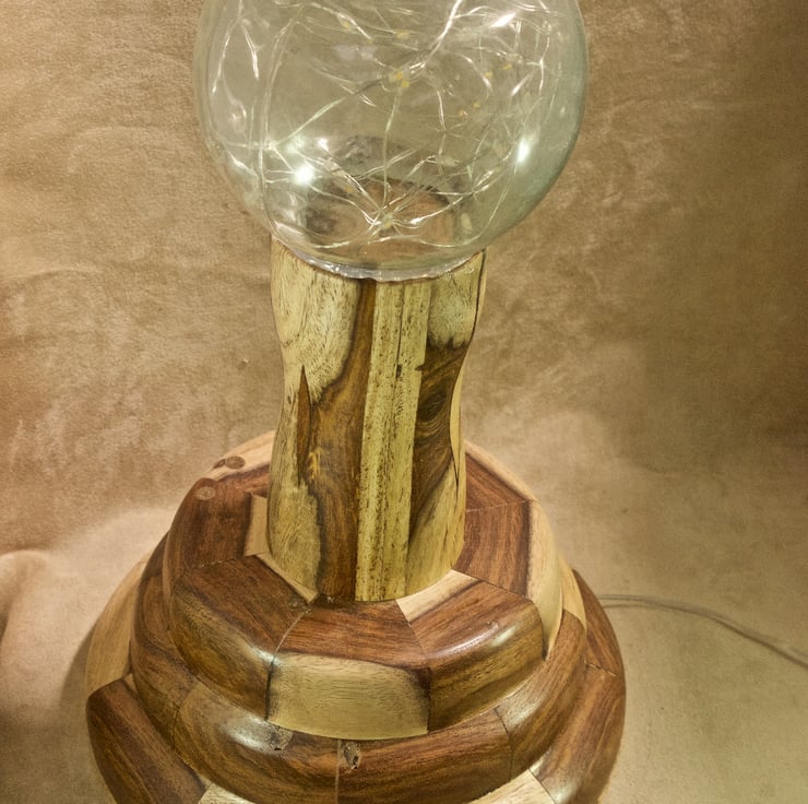 unique Victorian glass fishing float table lamp - Folksy