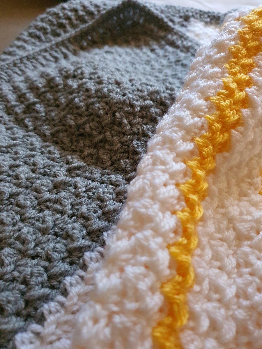 Handmade crochet soft and snuggly baby blanket