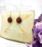 Christmas Poinsettia Drop Earrings - Festive Red Flower Holiday Jewellery - Image 4