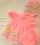 Baby Girl's 4 Piece Knitted Dress Set, Prem Sizes Available, Custom Make - Image 10