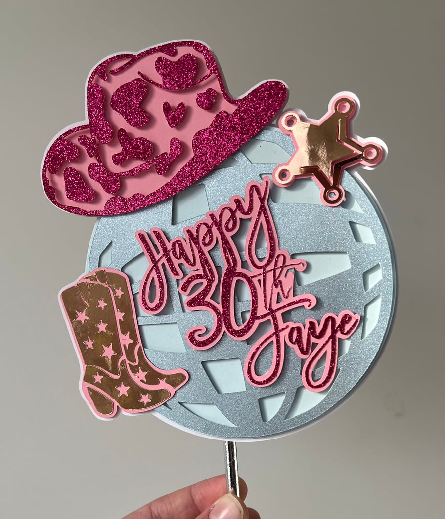 Country music Cake topper 