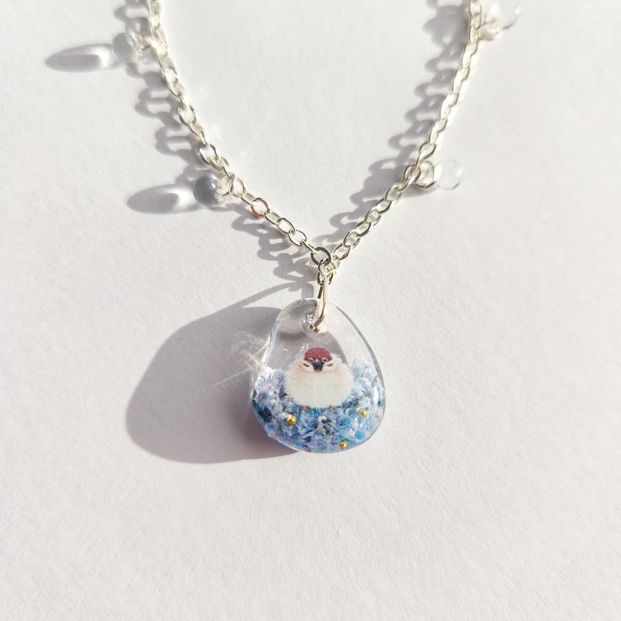 Real Dried Flowers Bird Bracelet 