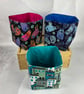 Cats fabric basket, Cats storage bin, 3 options, Handmade - Image 9