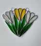 Stained Glass Crocus Suncatcher  - Handmade Decoration - Image 4
