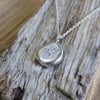 Sterling silver 'springtime' nugget pendant 