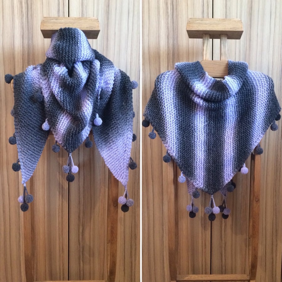 Luxury Lightweight Wrap with Mini Pom Pom's