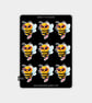 Funny Vinyl Sticker Sheet For Adults - Cute Bee