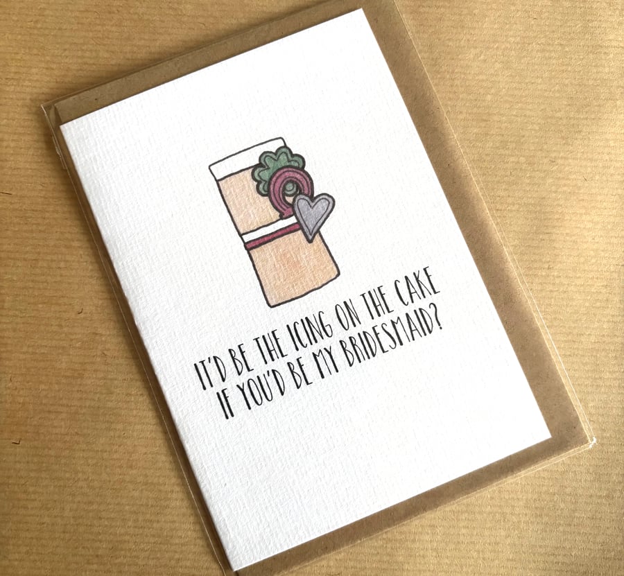 Perfectly Imperfect - Funny "Will You Be My Bridesmaid" Card