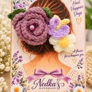 Handmade Floral Hair Clip – Elegant Crochet Flower Hair Accessory