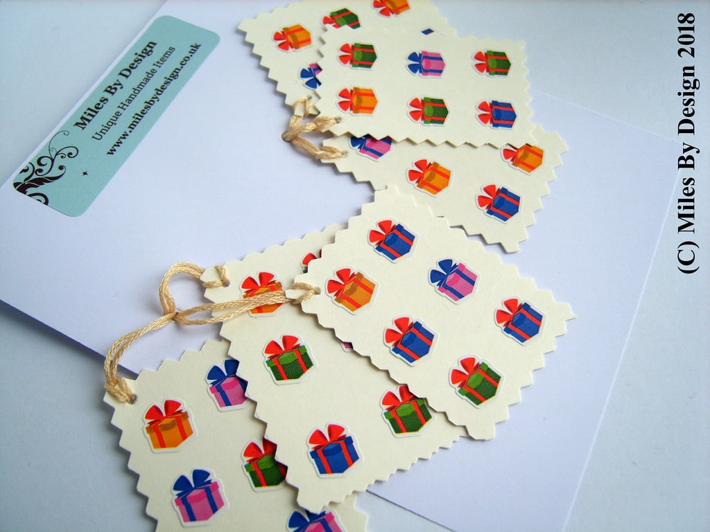Present Detail Gift Tags (Pack Of Six)