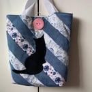cat striped Tote bag