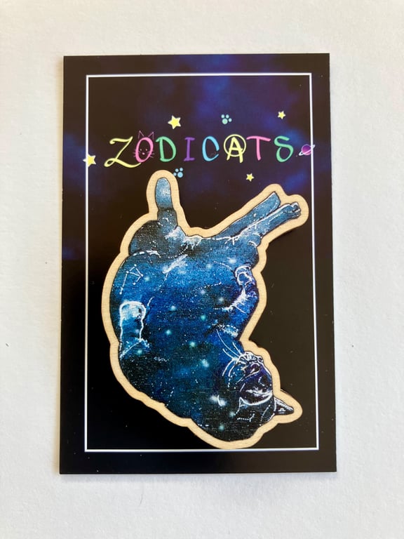 Zodicats - Zodiac Cat Refrigerator Magnets Libra - Pisces