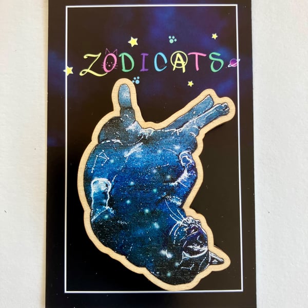 Zodicats - Zodiac Cat Refrigerator Magnets Libra - Pisces