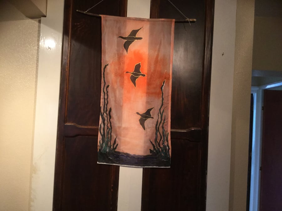 Ducks in flight