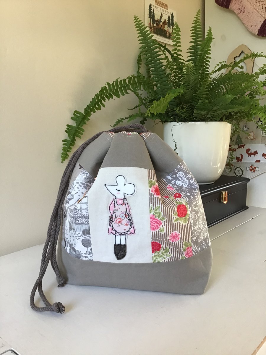 Matilda Mouse project bag