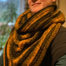 Wild Oleander Crochet Hooded Scarf - Colonel Mustard’s Candlestick